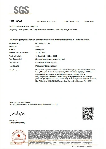 Test Report for Thermoplastic Hot Melt Adhesive and Edge Banding Strips