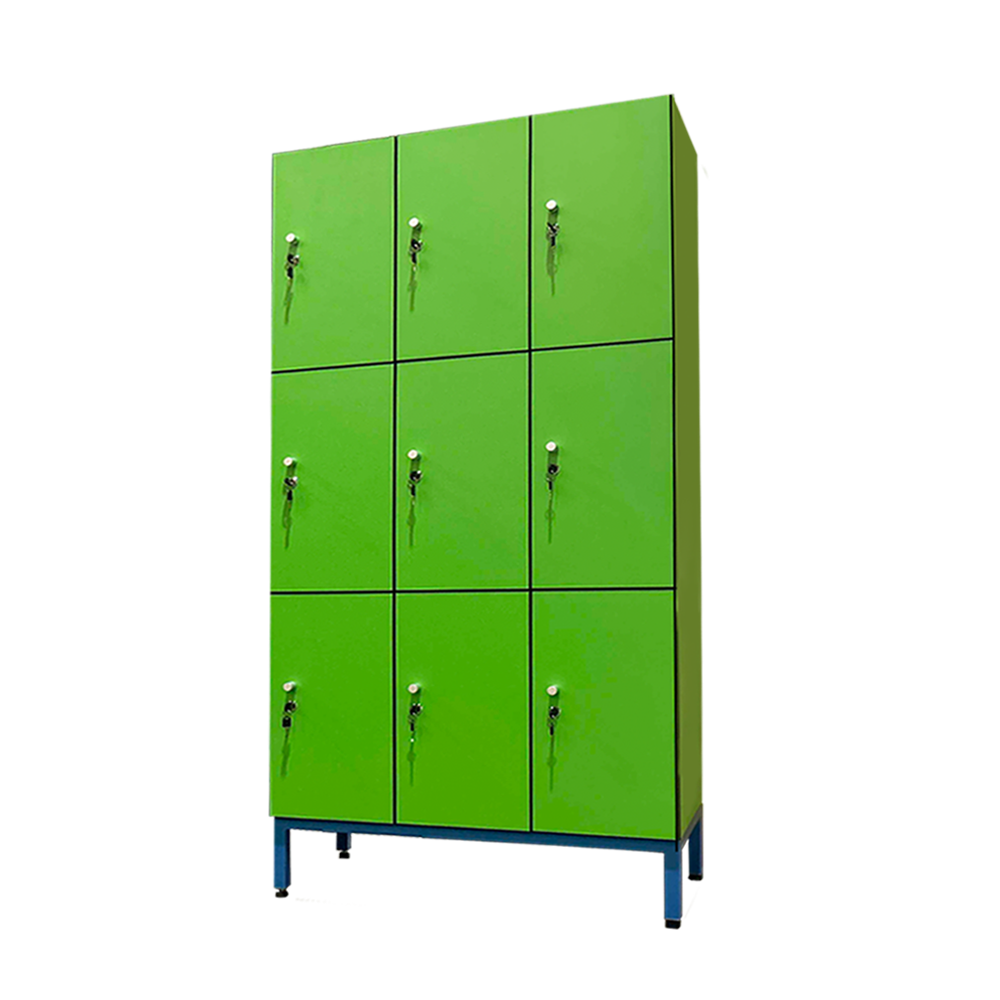 MDF locker with steel frame