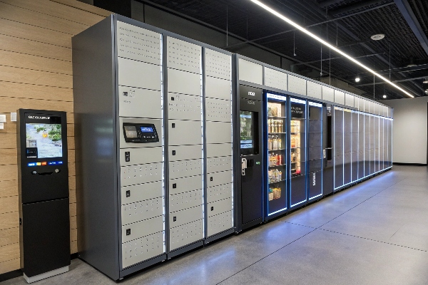 Advanced smart lockers with integrated food storage and payment options for modern workspaces