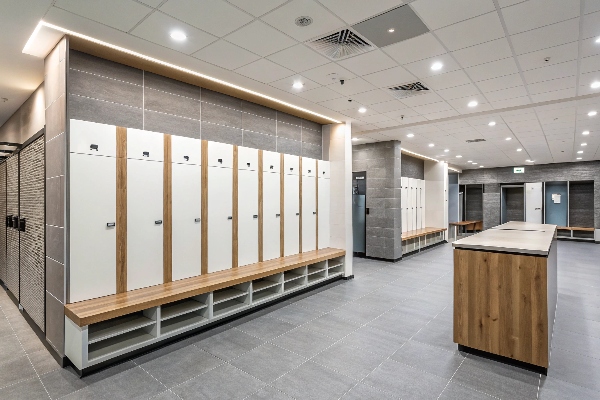 modern locker room trends