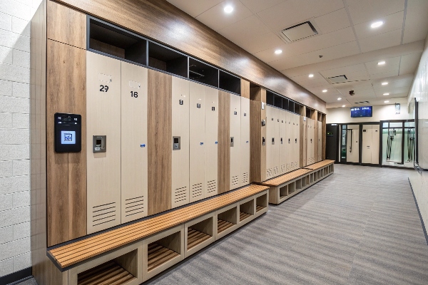 integrated features locker room