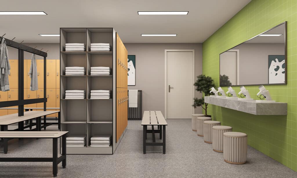 Madrid Sports center lockers