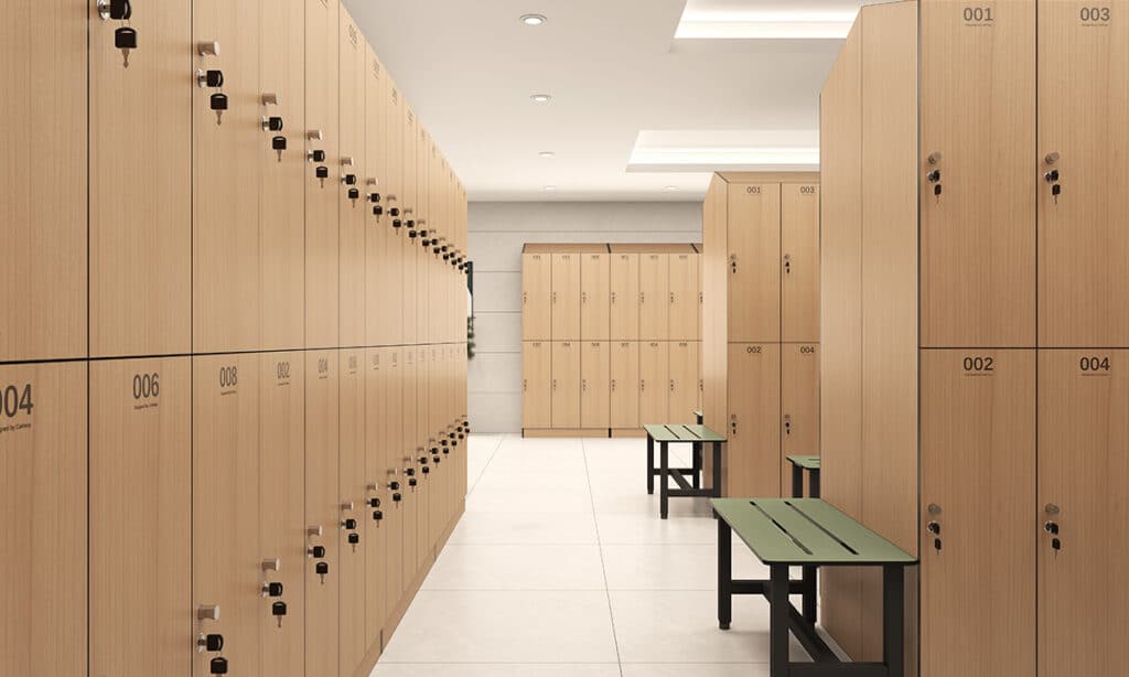 Paris Gym lockers