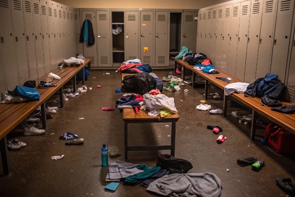 Chaotic Locker Room