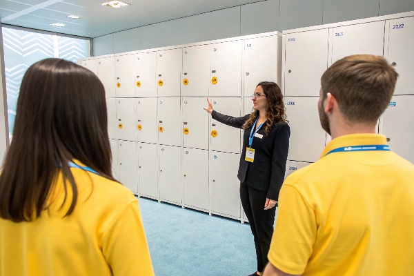 branded lockers office culture