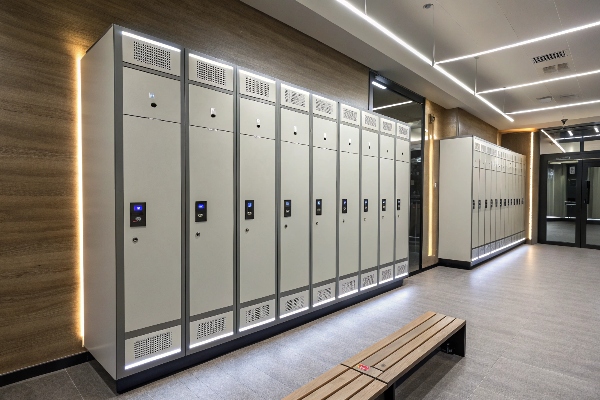 Bright Locker Room