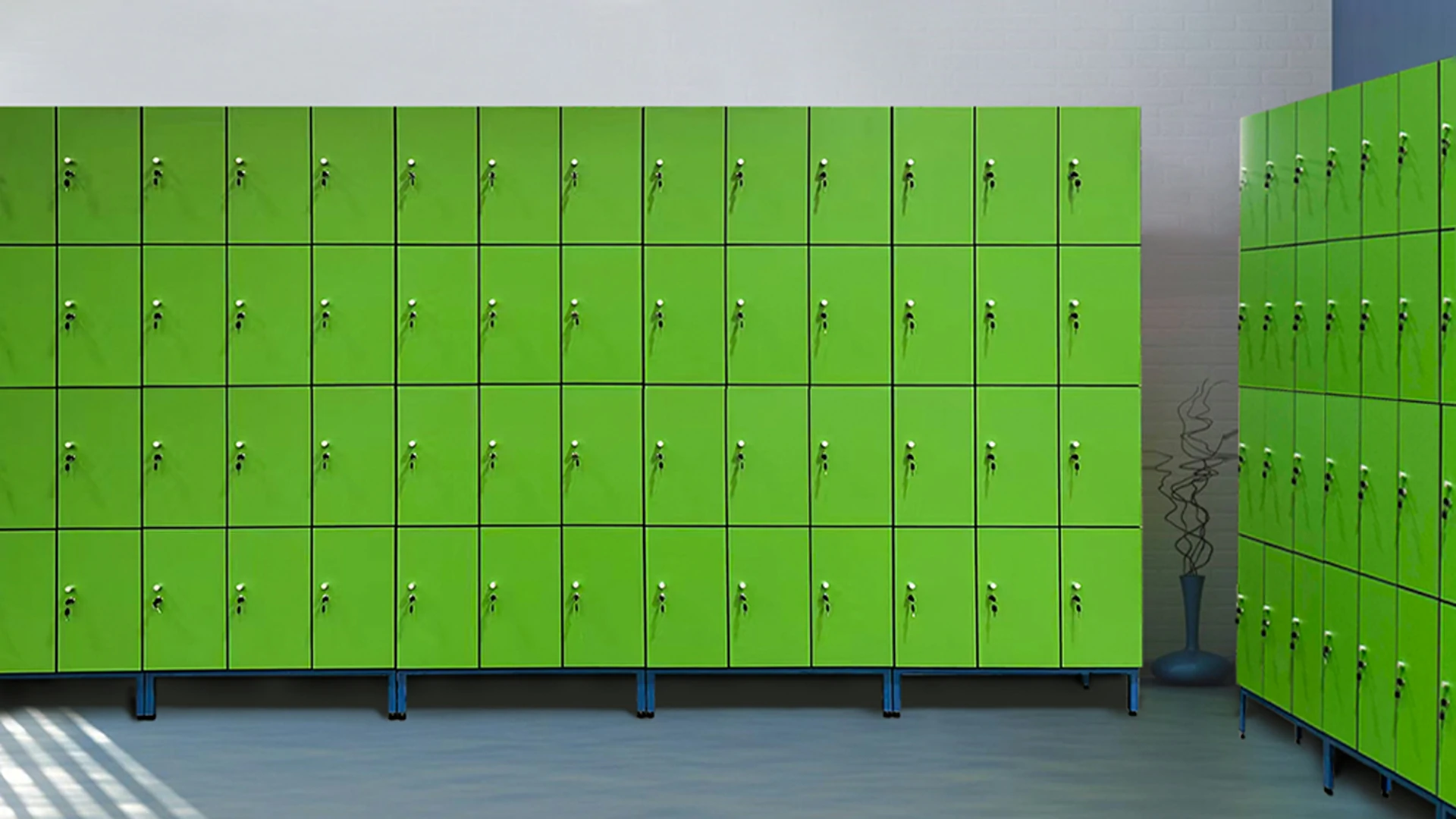 break room lockers organized offices