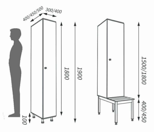 Lockers Size